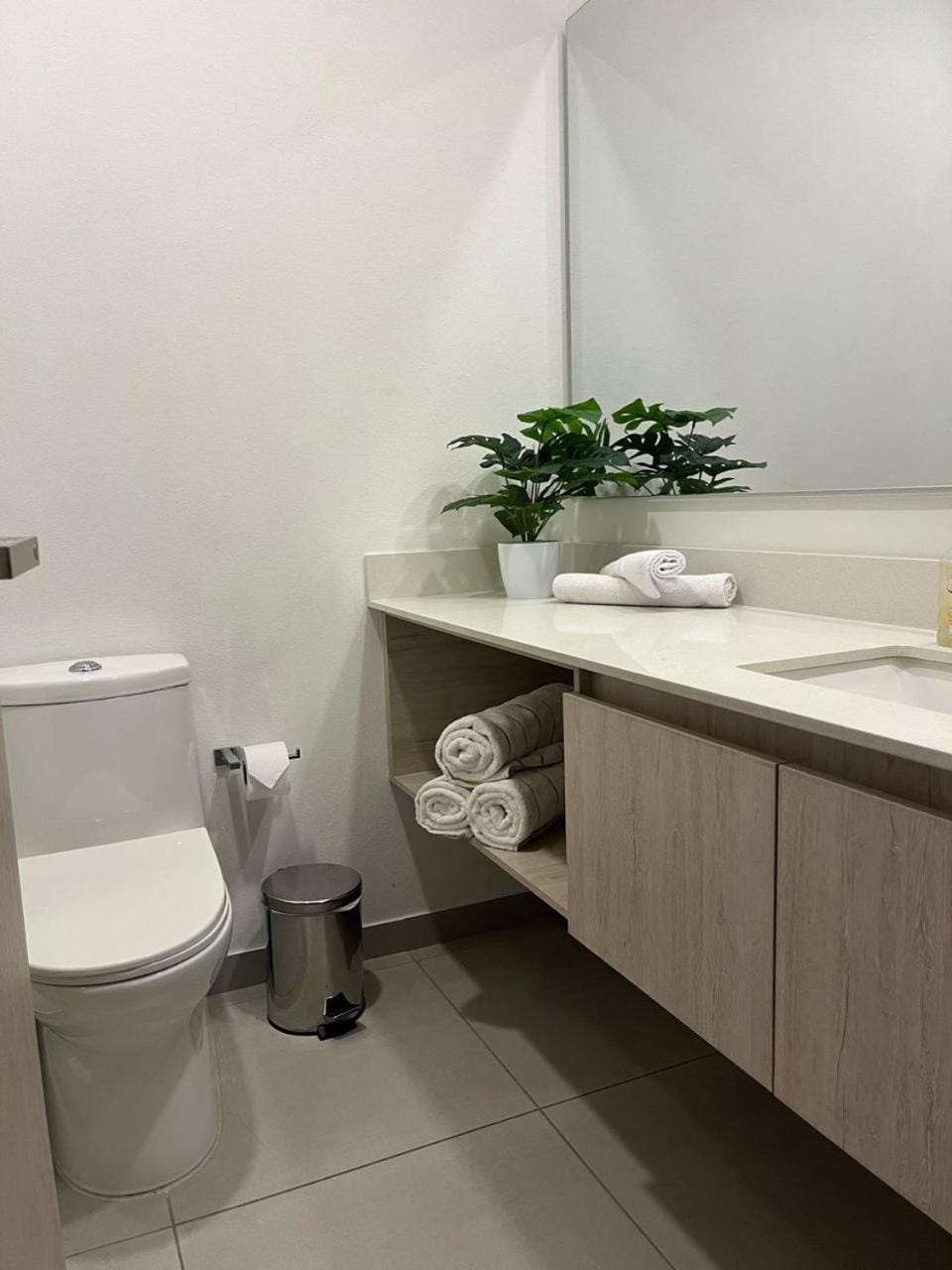 Bathroom, towels