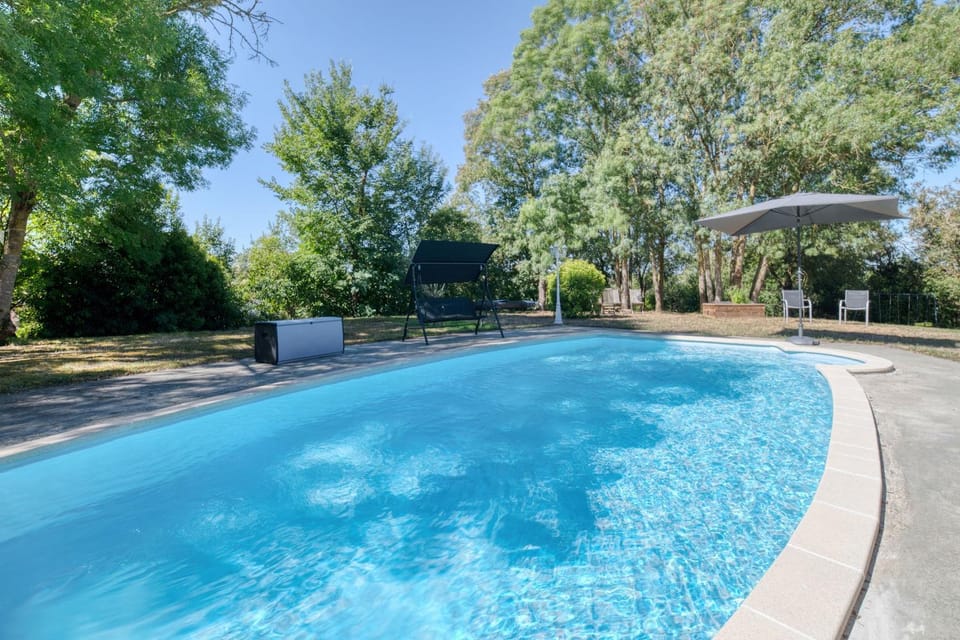 Property building, Living room, Swimming pool