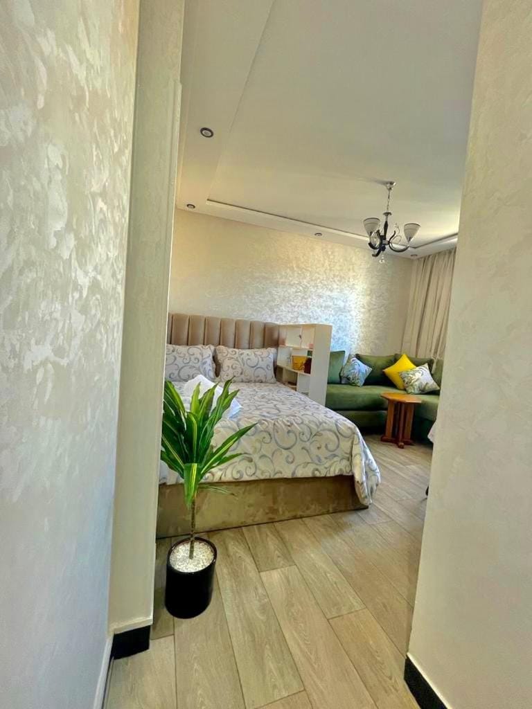 Bed, Living room, Photo of the whole room, Seating area, Bedroom