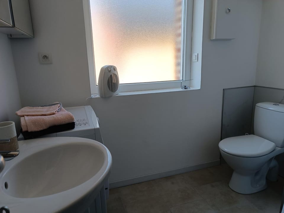 Toilet, Bathroom, towels