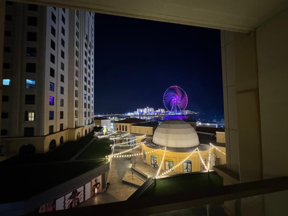 Night, City view, Sea view
