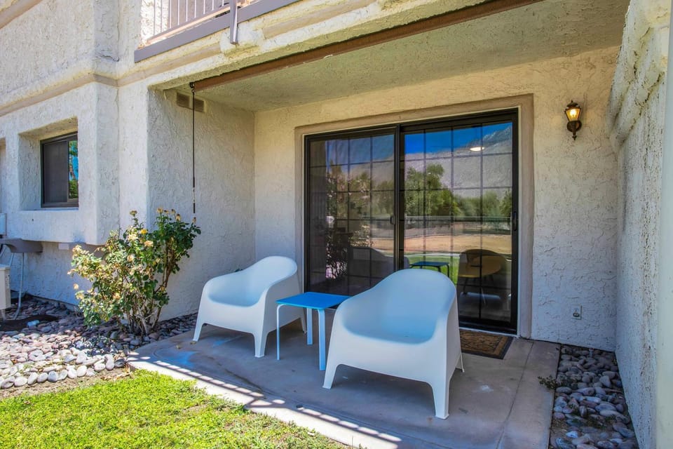 Property building, Facade/entrance, Day, Seating area