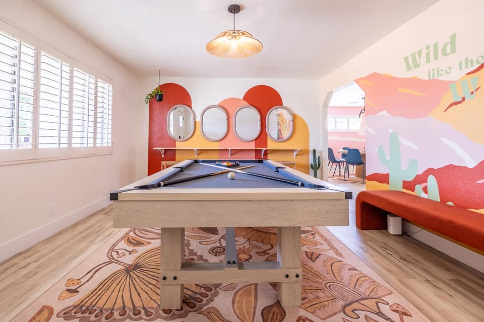 Fun Themed Home With Games and Cowboy Pool House in Tempe
