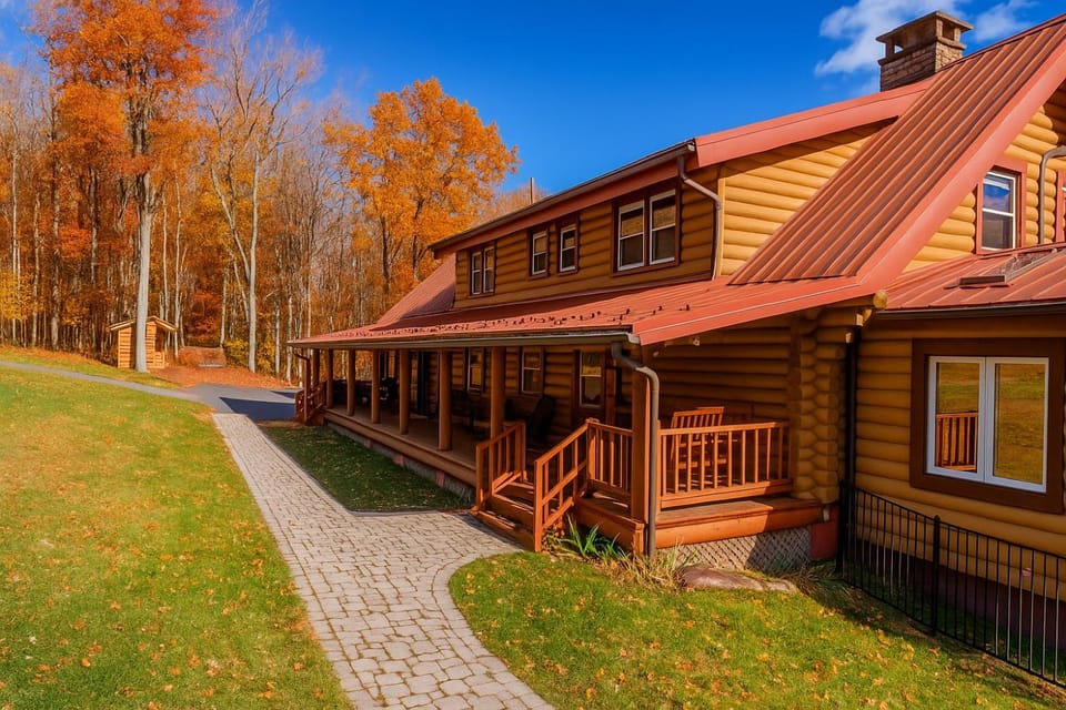 Property building, Natural landscape, Autumn
