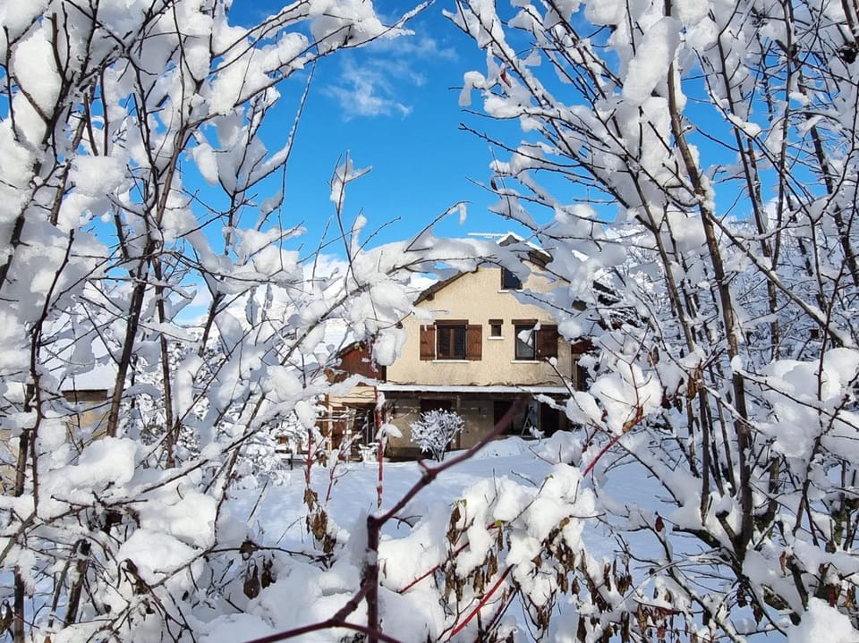 Property building, Winter, Skiing