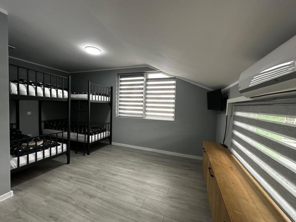 Photo of the whole room, bunk bed