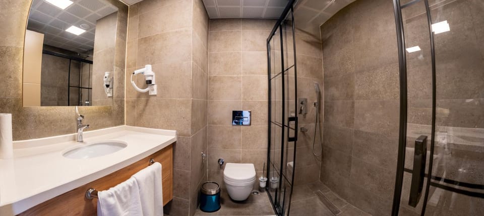Shower, Toilet, Bathroom, towels