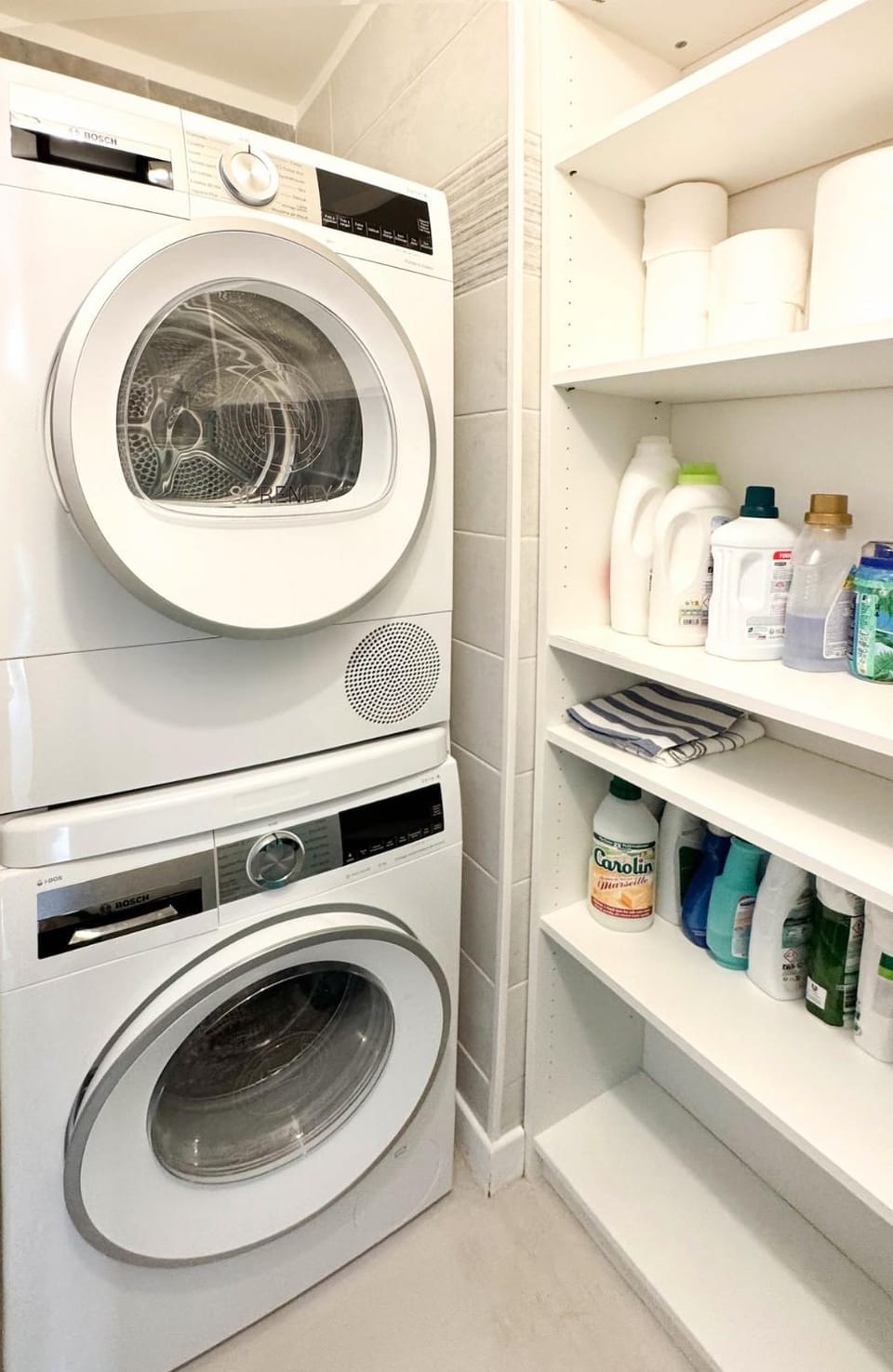 flat iron, washing machine, dryer