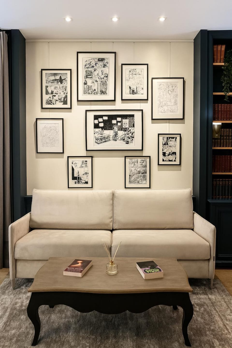 Library, Seating area