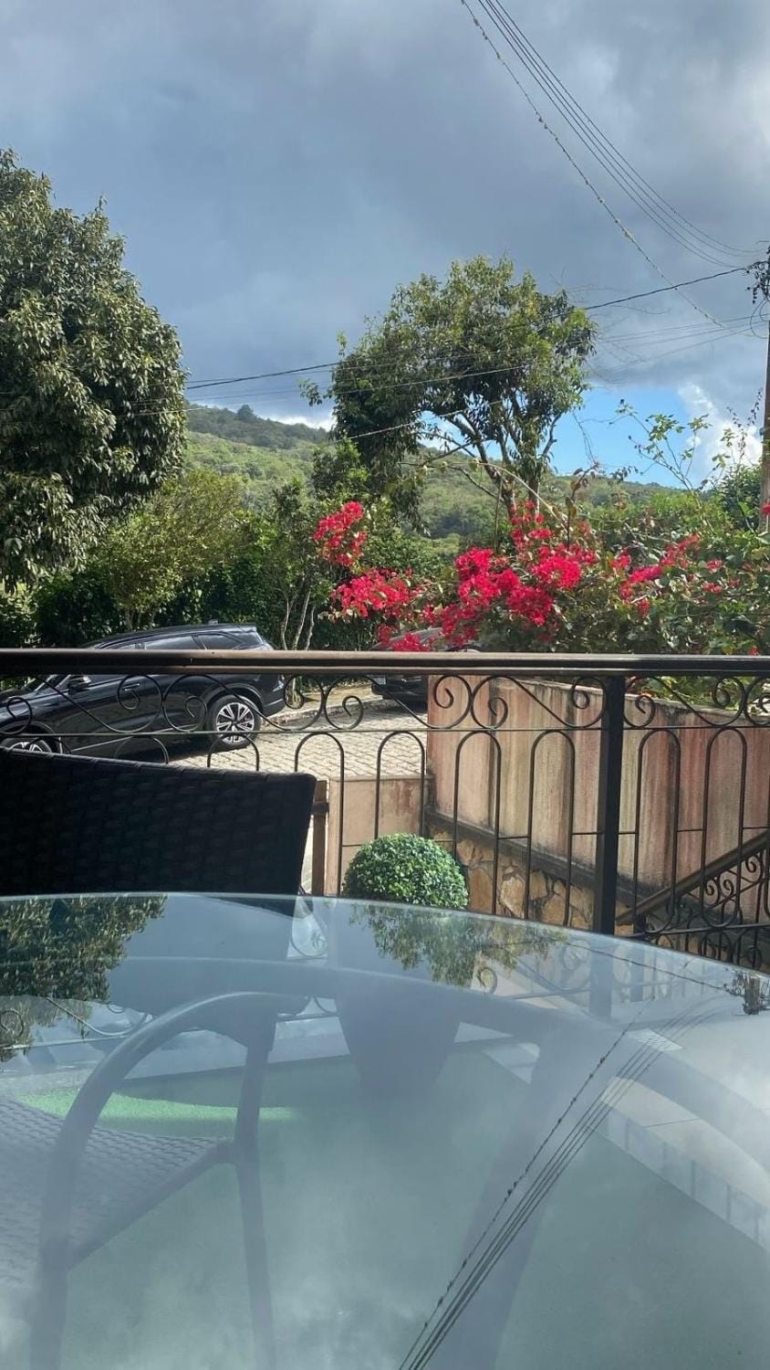 Spring, Day, Natural landscape, Garden, View (from property/room), Balcony/Terrace, Garden view, Mountain view, Parking