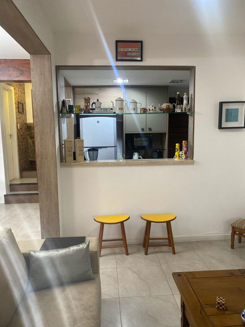 Kitchen or kitchenette, Living room, Seating area