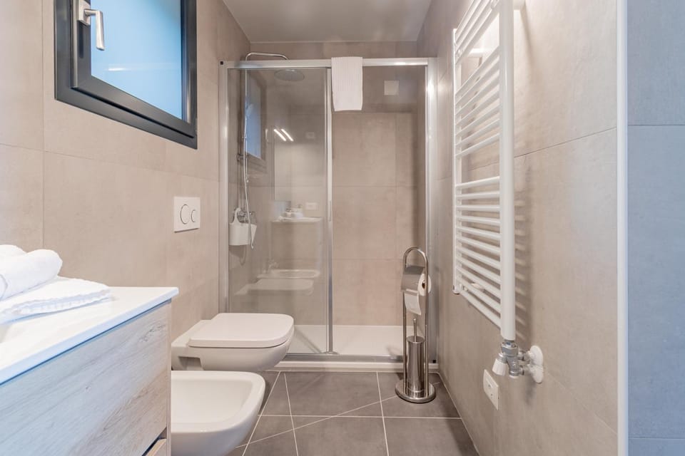 Shower, Toilet, Bathroom, towels