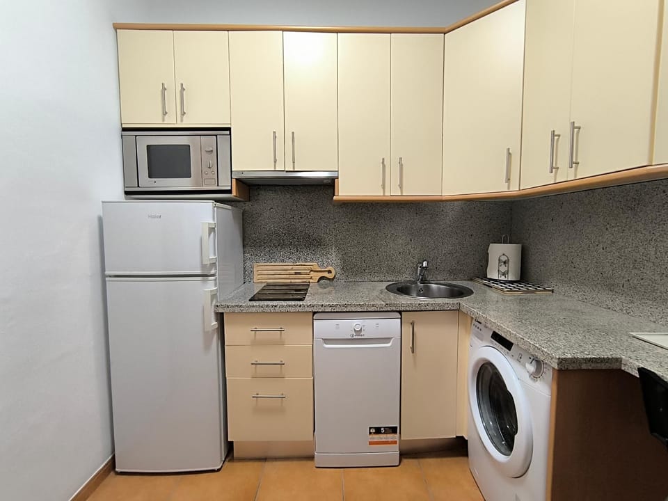 Coffee/tea facilities, Kitchen or kitchenette, dishwasher, stove, toaster, washing machine