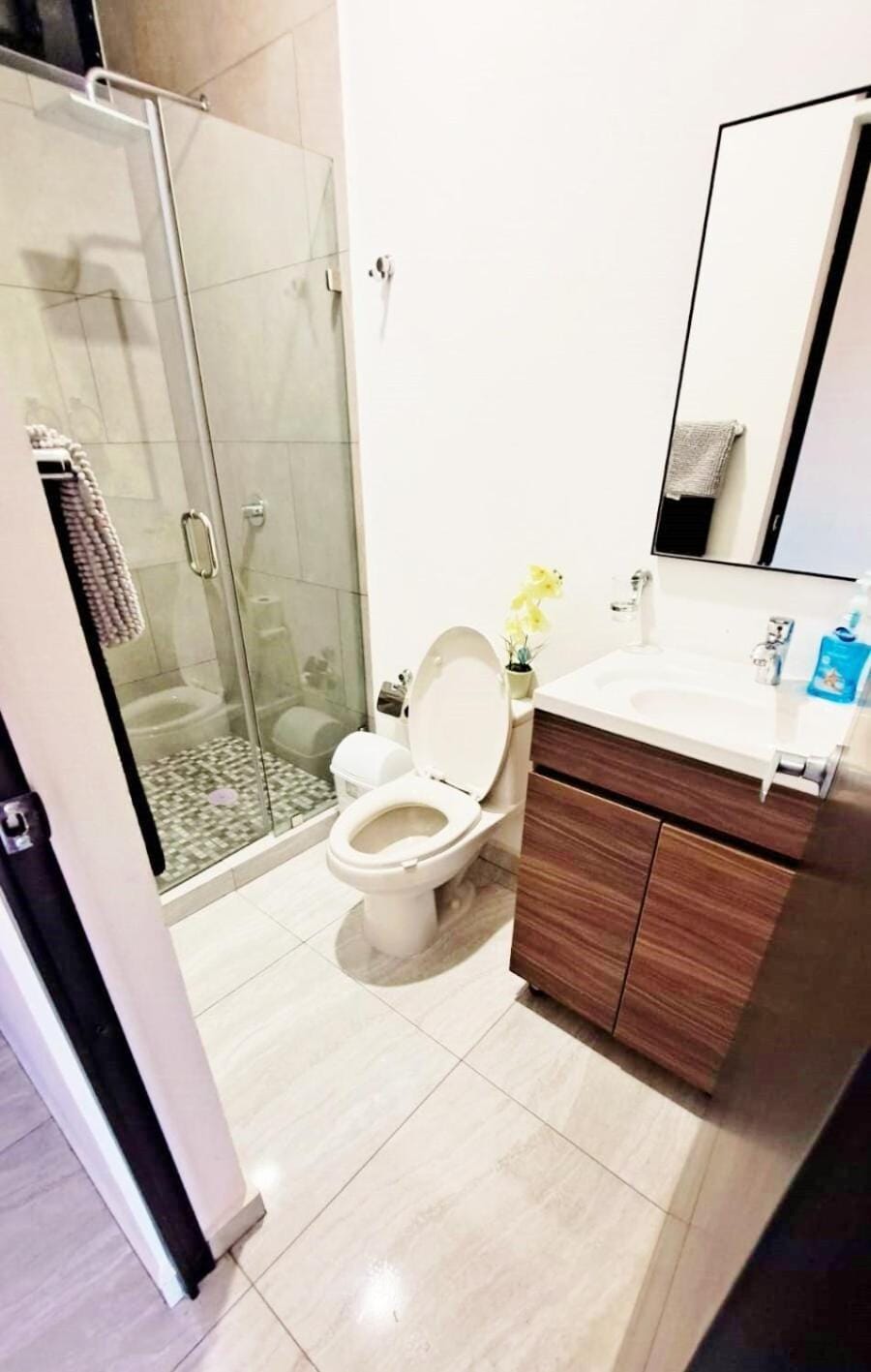 Shower, Toilet, Bathroom, bidet, towels