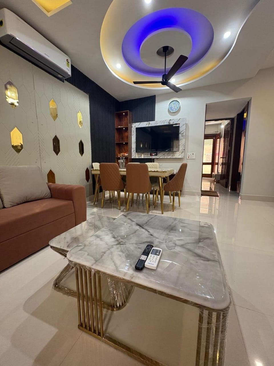 Golden Glow Apartment in Punjab, India