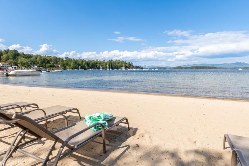 Fishing, Beach, Lake view, sunbed
