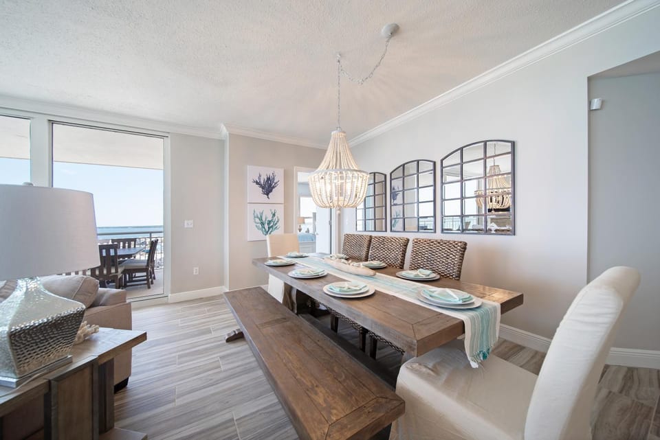 Belle Mer 1104 - Beach of Navarre Beach Luxury Retreat - Corner Condo with Gulf & Sound Views Apartment in Pensacola Beach