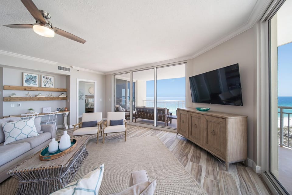 Belle Mer 1104 - Beach of Navarre Beach Luxury Retreat - Corner Condo with Gulf & Sound Views Apartment in Pensacola Beach