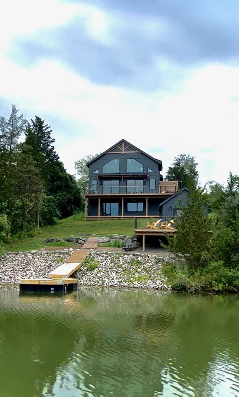 Property building, Day, Natural landscape, Lake view