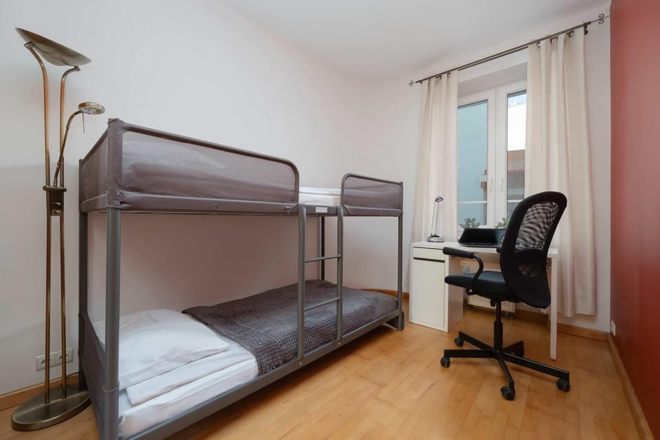 Bed, Photo of the whole room, Bedroom, bunk bed