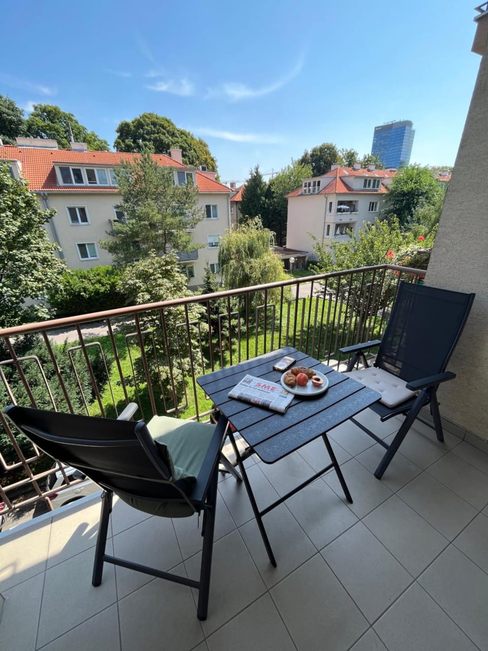 View (from property/room), Balcony/Terrace, Seating area, Garden view