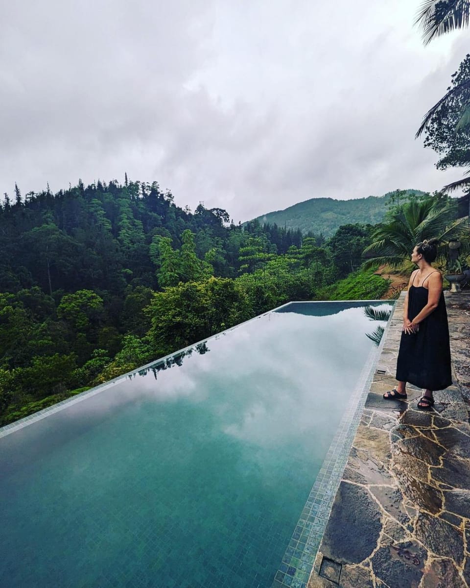 Natural landscape, Mountain view, Pool view, Swimming pool