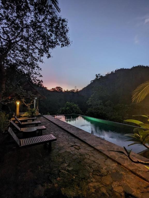 Natural landscape, Mountain view, Pool view, Swimming pool