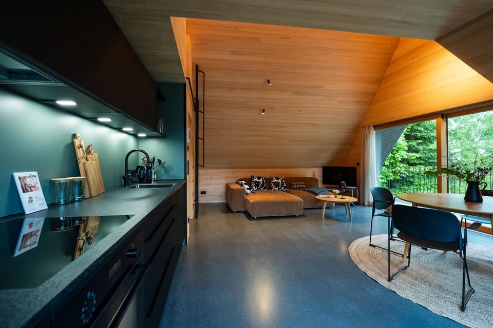 Kitchen or kitchenette, Living room, Lounge or bar, Seating area