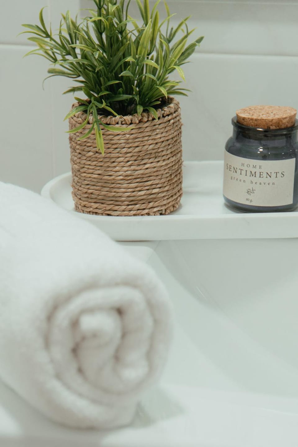 Bathroom, towels