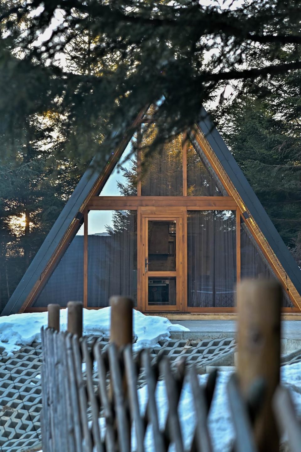 A-frame Frumusica Nature lodge in Romania