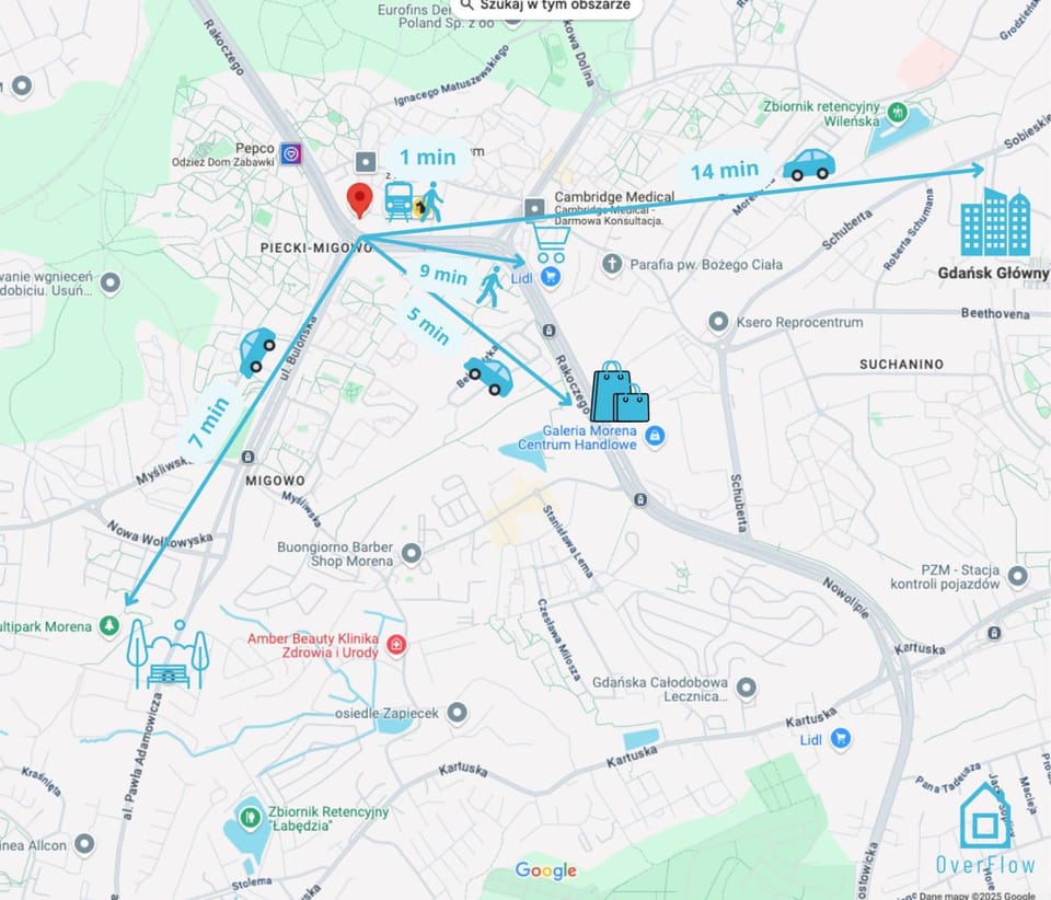 Elite Apartment 15 min to Old Town Gdansk Apartment in Gdansk