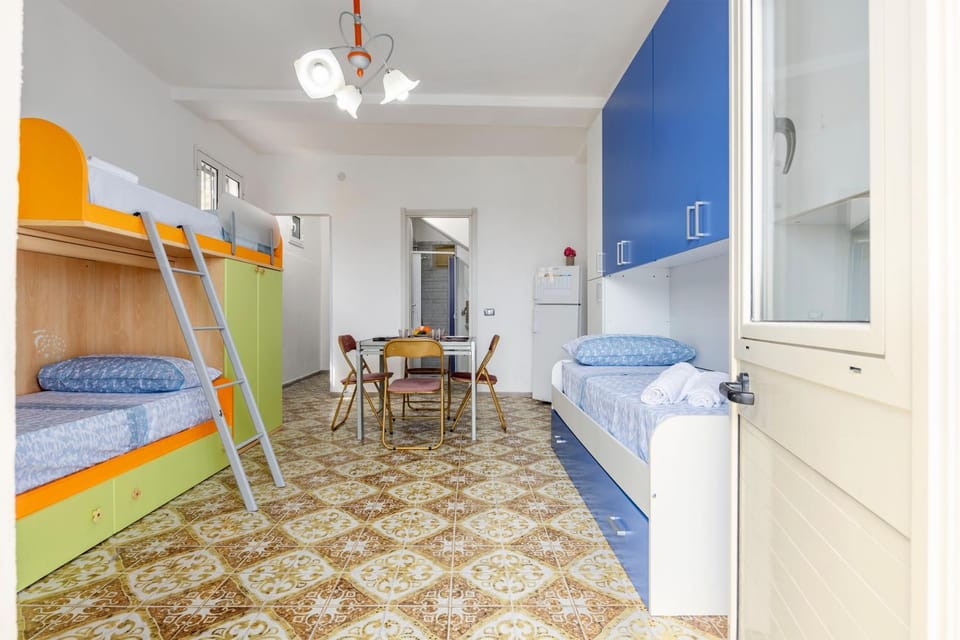 Property building, Living room, Bedroom