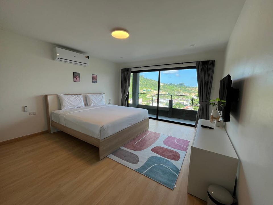 Bed, TV and multimedia, Photo of the whole room, Bedroom, air conditioner