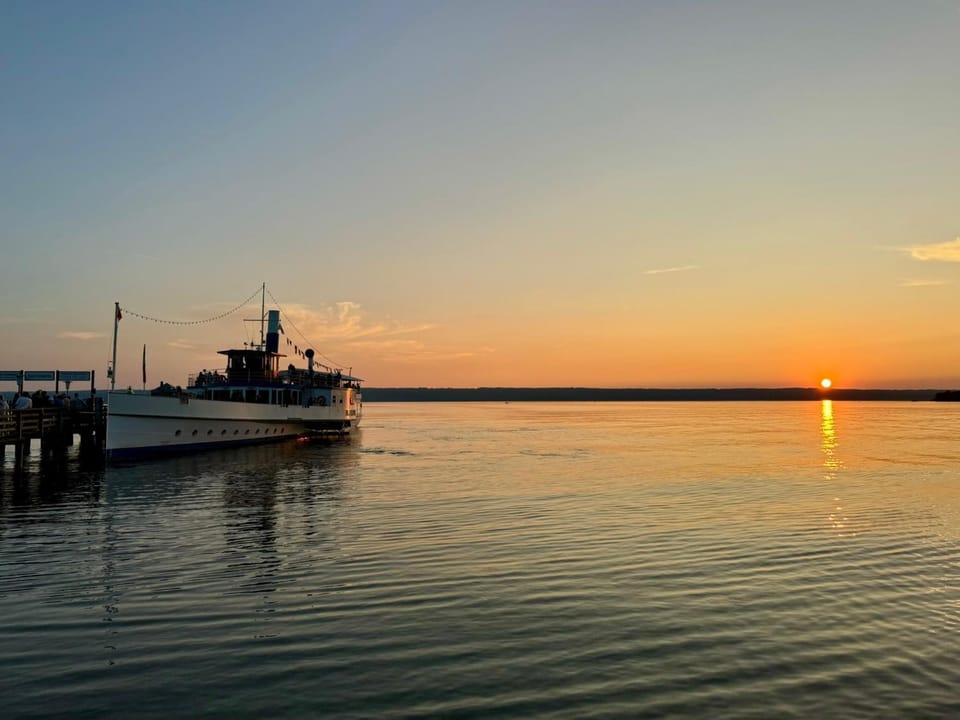Lake view, Sunset