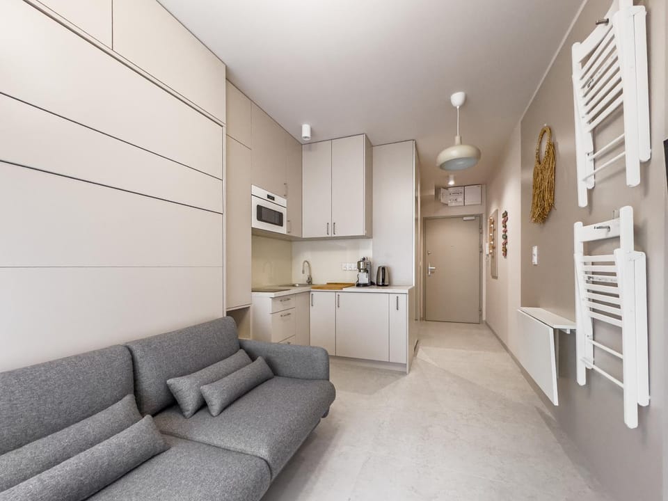 Kitchen or kitchenette, Living room, Seating area, oven, stove