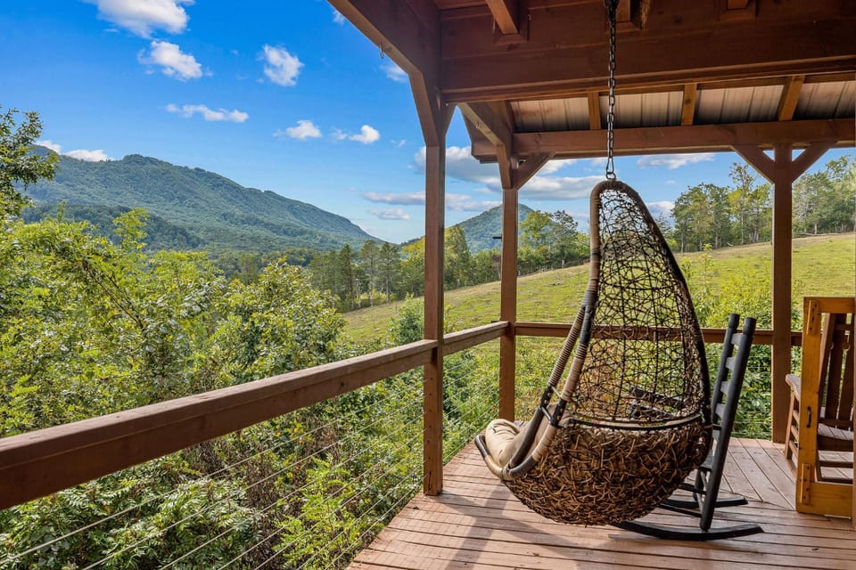 Two Dancing Bear Cubs by American Patriot Getaways House in Sevier County