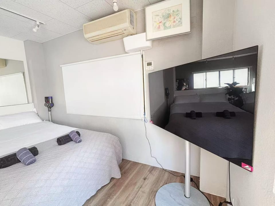 Bed, TV and multimedia, air conditioner