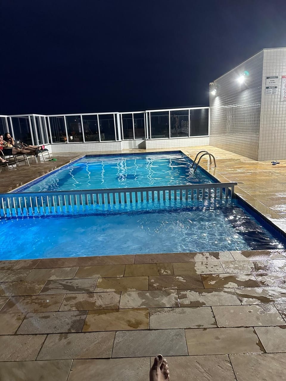 Night, Swimming pool