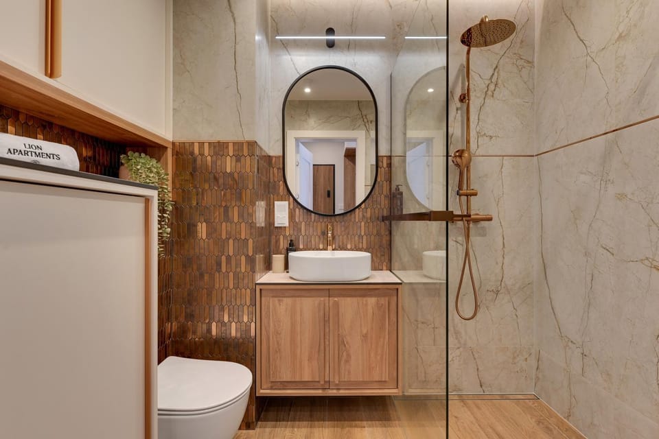 Shower, Bathroom, towels, washing machine