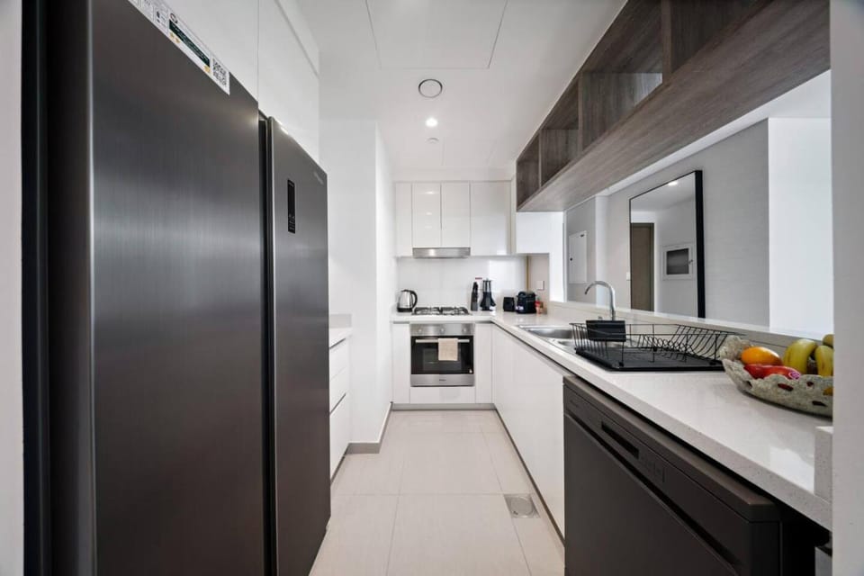 Kitchen or kitchenette, oven, stove, toaster