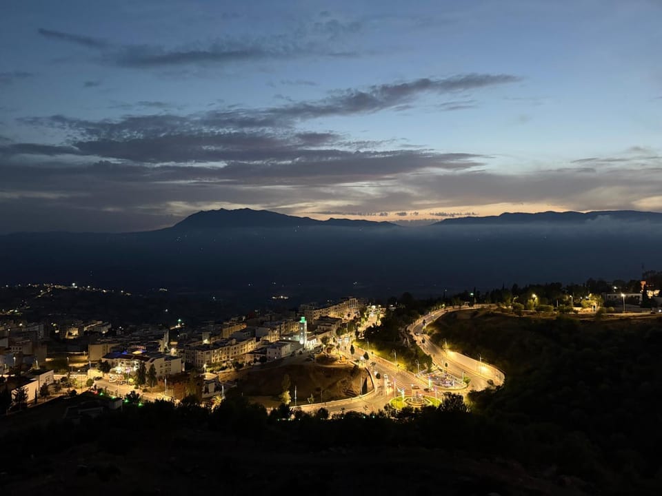 Night, Natural landscape, Mountain view