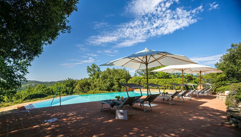 Day, Natural landscape, Garden, Garden view, Pool view, Swimming pool, Swimming pool, sunbed