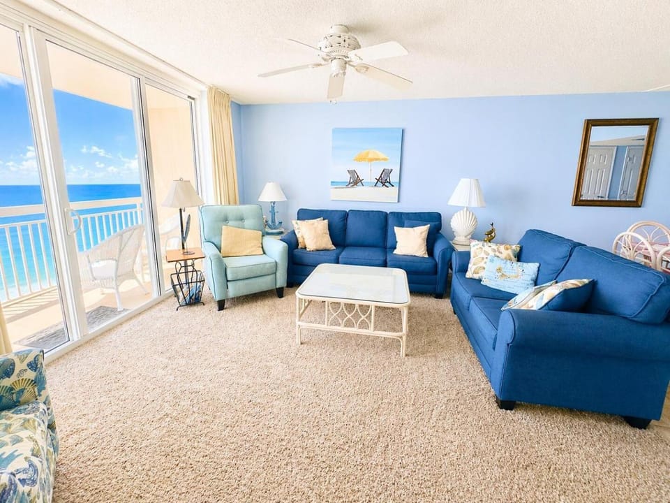 Living room, Seating area, Sea view