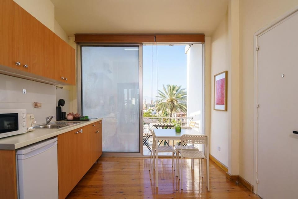 View (from property/room), Balcony/Terrace, Kitchen or kitchenette, Dining area, minibar, oven, stove
