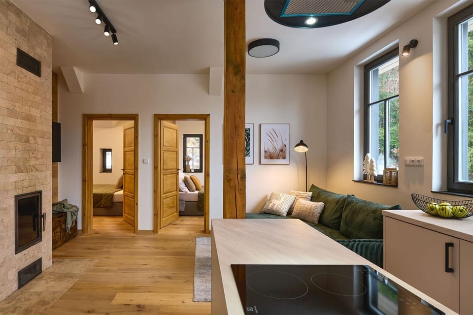 Moderní apartmán Bedřichov - Jizerské hory Apartment in Lower Silesian Voivodeship
