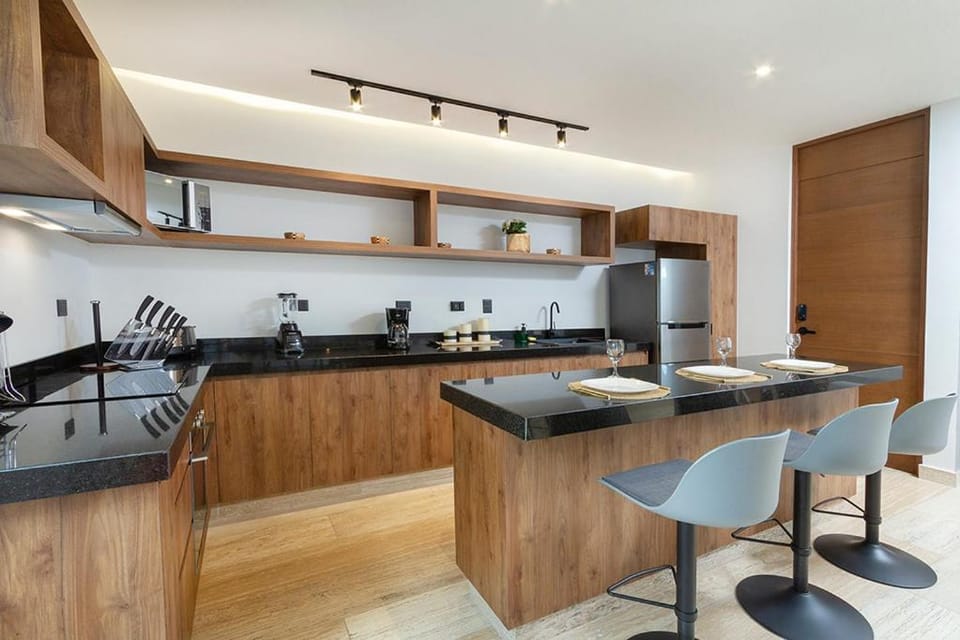 Moderno Depa 2BR con Alberca en Rooftop 5ta Avenida Apartment in Playa del Carmen