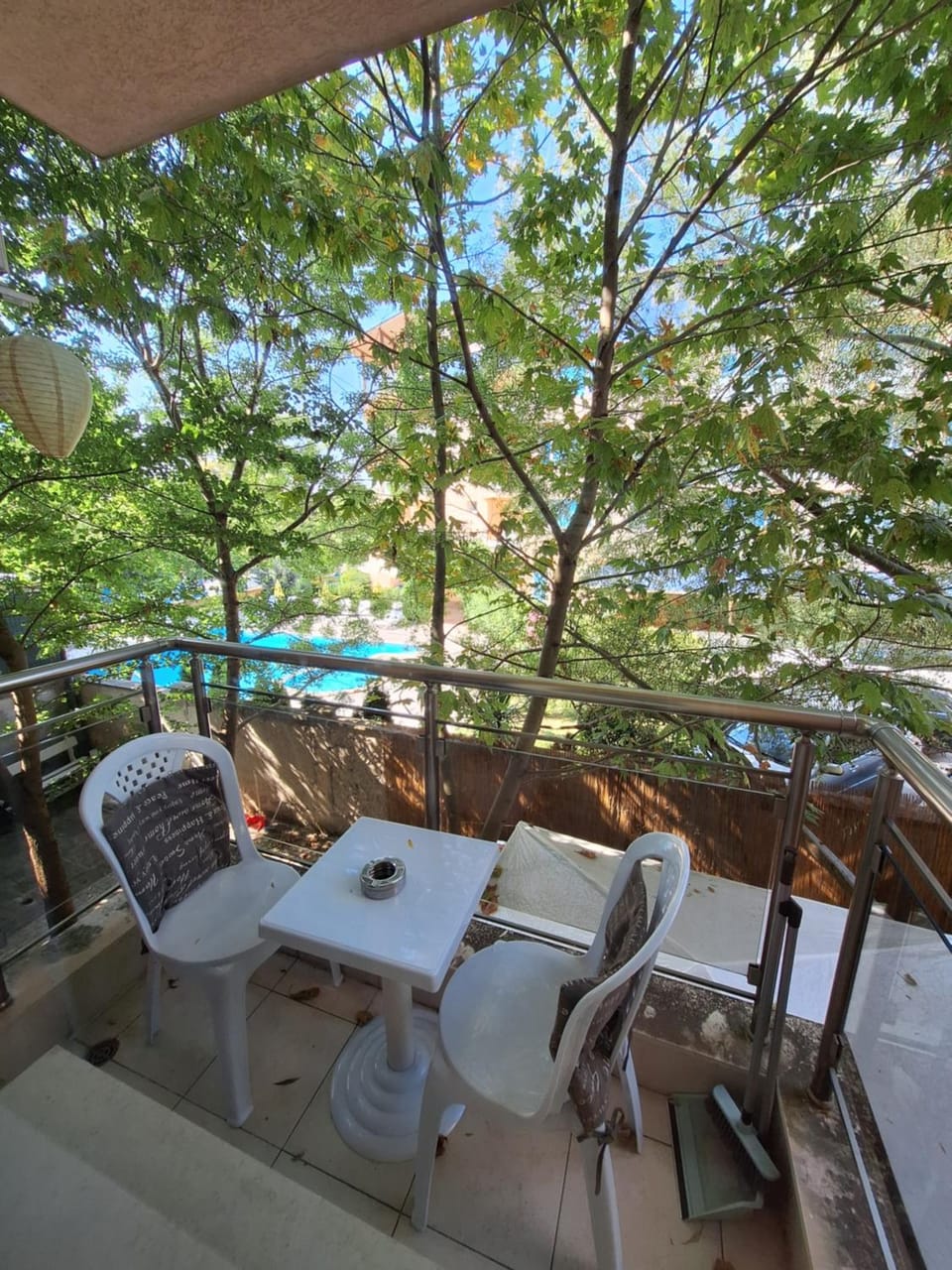 View (from property/room), Balcony/Terrace, Pool view