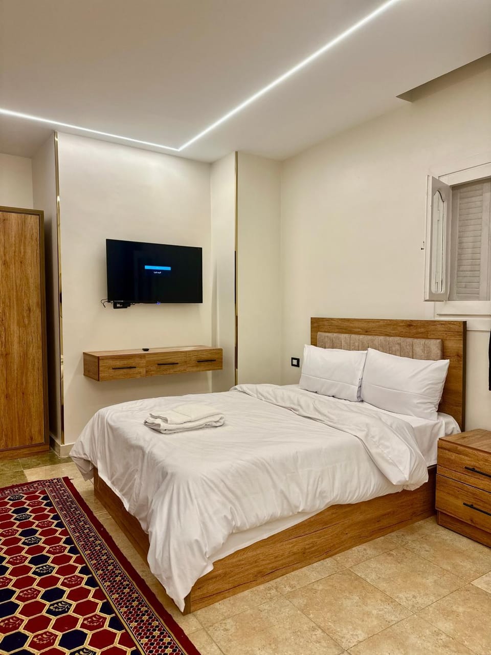 Communal lounge/ TV room, Bed, Photo of the whole room, Bedroom, towels