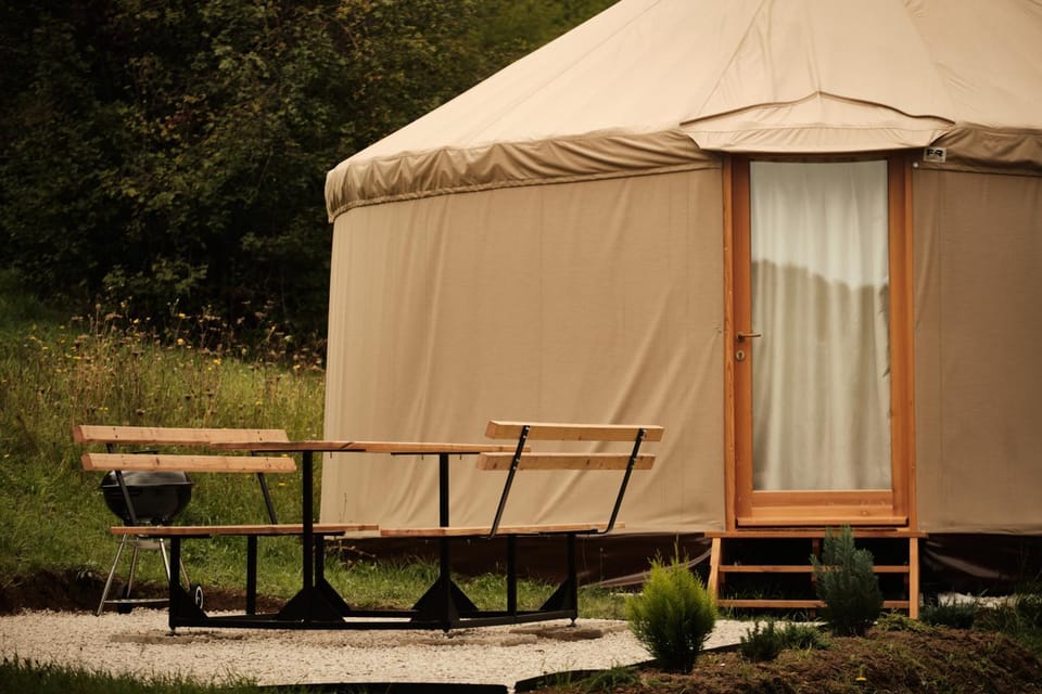 Mongolská Jurta Luxury tent in Slovakia