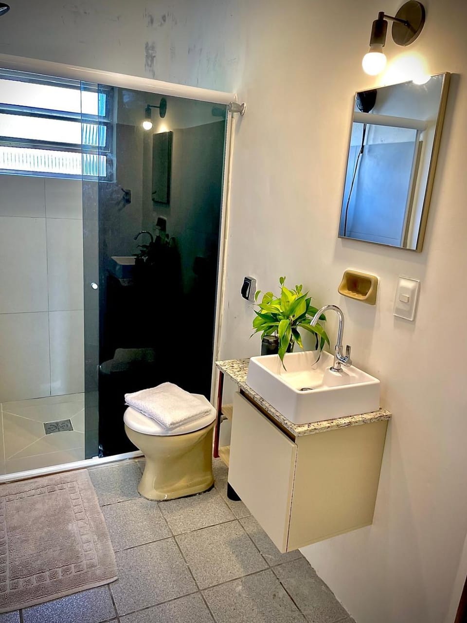 Shower, Toilet, Bathroom, towels